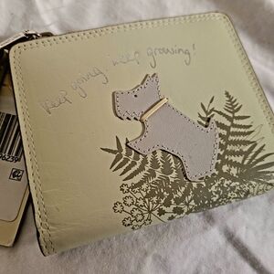 Dog-Themed Cream Wallet